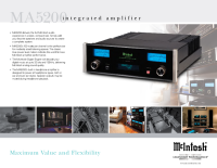 McIntosh MA-5200 - Brochure 